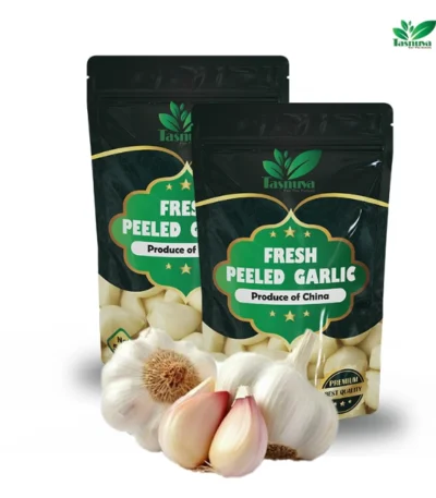 Garlic wholesale by TasnuvaeWorld company – fresh white garlic bulbs in bulk packaging for export and wholesale supply